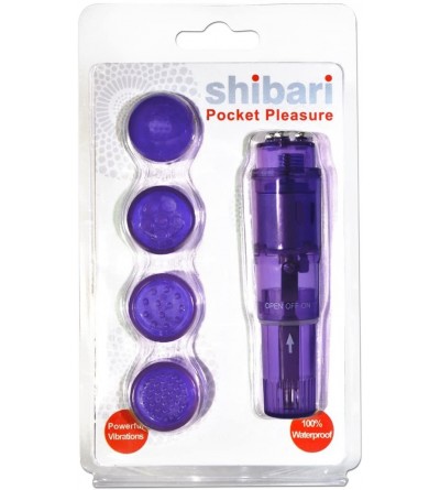 Vibrators Pocket Pleasures with Four Attachments- Purple - Purple - C1129LUJW55 $19.07