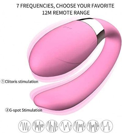 Dildos Mini U-Shaped Couple Vibration Toy Vibrating Dịdos for Women Man 7 of Vibration Modes-USB Charging-Powerful Quiet-Wate...