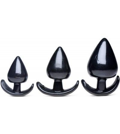 Anal Sex Toys 3piece Anal Plug Set- Black - CA199GDYW20 $38.69