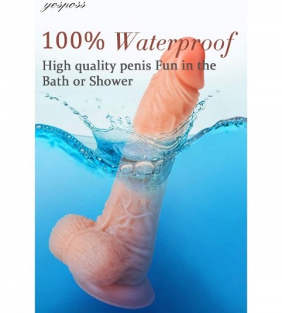Dildos 9 Inch Realistic Dildo- Body-Safe Material Lifelike Huge Penis with Strong Suction Cup for Hands-free Play- Flexible C...