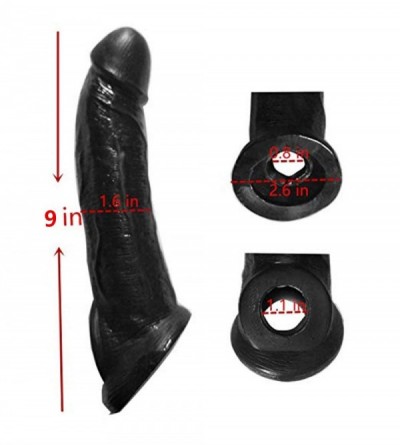Pumps & Enlargers Black King-Sized 9 inch Amazing Performance Extender Enlargement- Extra Large 3" for Male - CN18TY3WSTT $23.24