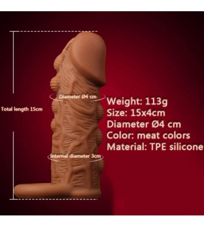 Penis Rings Thick Penis Sleeve Silicone Condoms with Spines for Penis Enlargement Cock Rings Penis Massager Ring on The Penis...