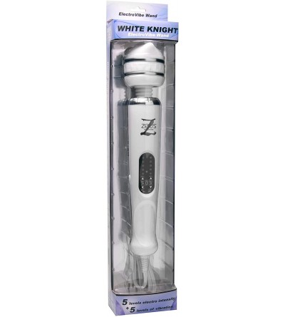 Vibrators White Knight 10 Mode Electro Vibe Wand - CU11OJ3ELW9 $43.34