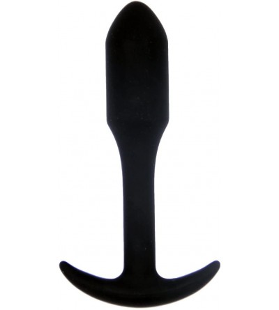 Anal Sex Toys Anal Sex Toys for Women Man Long Butt Plug with Handle Black Silicone Anal Plug Massager - CO18CK5XD5L $23.67