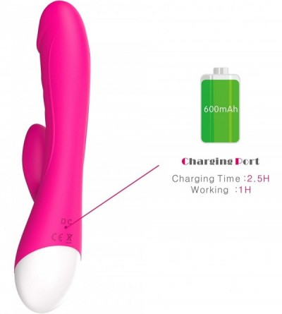 Vibrators Rabbit G Spot Vibrator for Women Sex Toys Clitoris Stimulation- Soft Rechargeable Massager Vibrator- Clit Simulator...