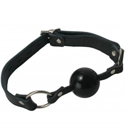 Gags & Muzzles Classic Locking Ball Gag- Black - Black - C311FMN5RJV $14.94