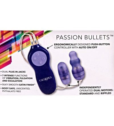 Vibrators Passion Bullets Purple - 1 Bullet (Quantity of 1) - CQ119PTBAX9 $28.05