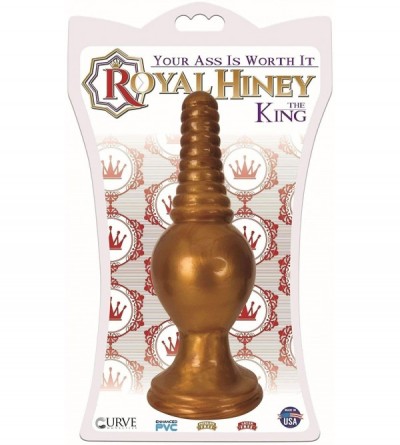 Anal Sex Toys The King Ribbed Tip Anal Plug- Black - Black - C418LC9M65T $10.05