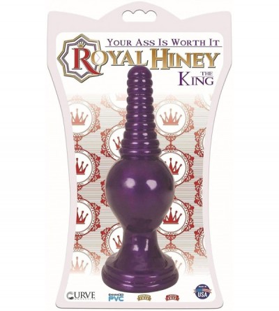 Anal Sex Toys The King Ribbed Tip Anal Plug- Black - Black - C418LC9M65T $10.05
