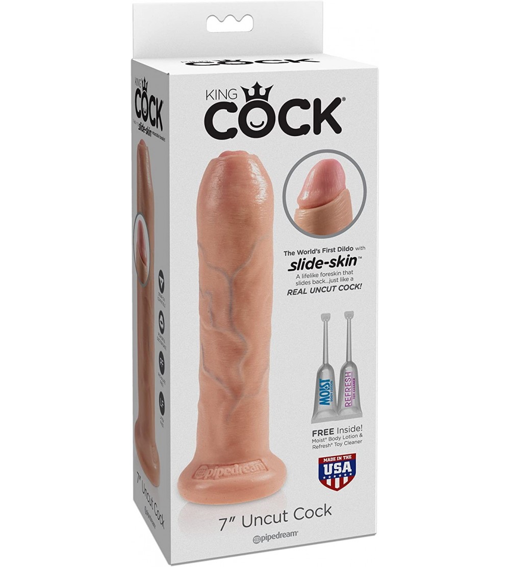 Penis Rings King Cock 7" Uncut Cock- Flesh- 12.1 Lb - CJ18CZKTGEO $21.43