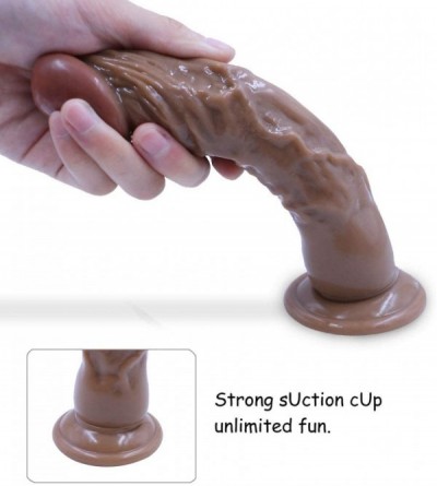 Dildos 7 inch Liquid Silicone Dildo - Lifelike Huge Dong - Strong Suction Cup - Realistic and Extremely Soft Adult Toy - 100%...