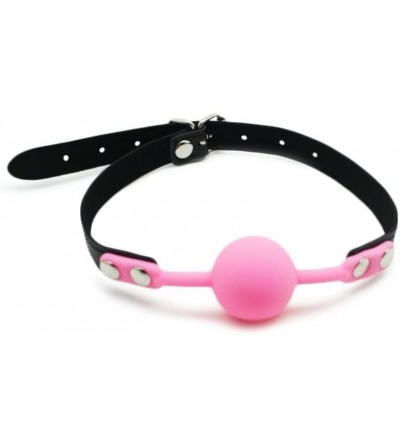 Gags & Muzzles Gag Ball with Pink Silicone Gag - Pink - CR1297S1BKF $6.07