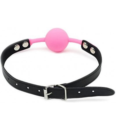 Gags & Muzzles Gag Ball with Pink Silicone Gag - Pink - CR1297S1BKF $6.07