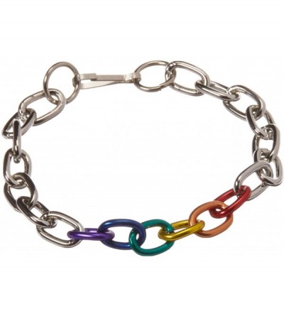 Novelties Rainbow & Silver Links Bracelet- 1.6 Ounce - CD11BLIDCNT $7.51