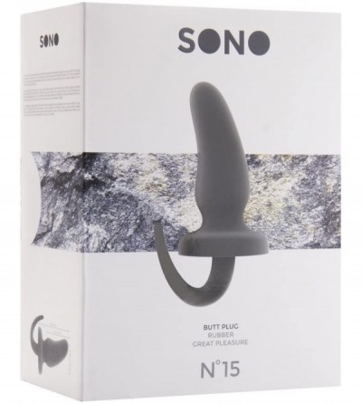 Anal Sex Toys No.15 Butt Plug- Grey- 6" - Grey - C012CZL8O3D $17.92