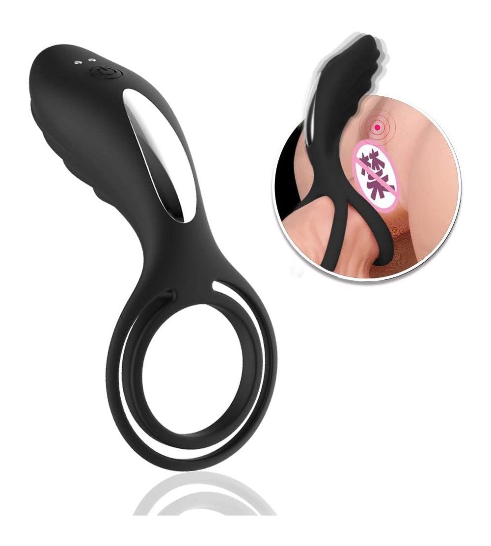 Penis Rings 12 Modes Waterproof Male Ring Massage Adult Toys Dicks Play Male Longer Lasting Shake Rooster Cockríng with Multi...