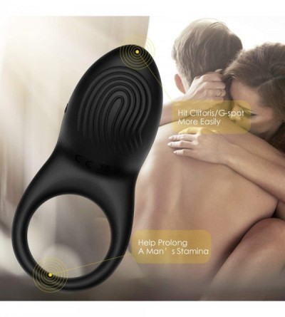 Penis Rings Full Silicone Vibrating Sagitta Cock Ring - Waterproof Rechargeable Penis Ring Vibrator with 8 Modes - Sex Toy fo...