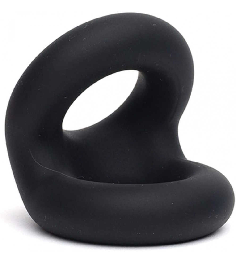 Penis Rings Rugby Ring - Trainer CockRing (Black) - Black - CB19D73W7UK $12.91