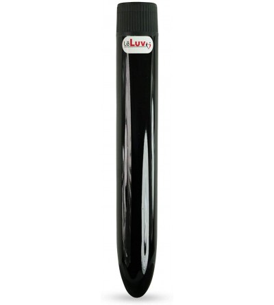 Vibrators Simple Vibrating Dildo Multispeed Smooth Black - Black - CZ11LLX6L41 $21.14