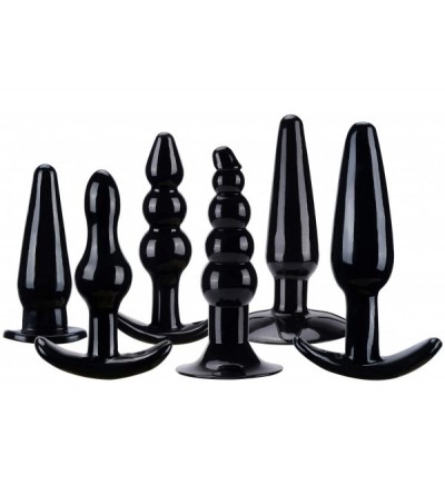 Anal Sex Toys 6Pcs Waterproof Skin-Friendly Silicone Soft àmàl-Būtt-Plüģ Trainer Kit Toy for Men Women (Black) - C119CGN2QOO ...
