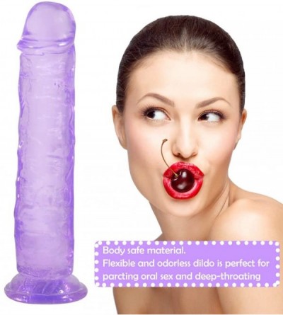 Dildos Realistic Jelly Dildo for Beginners [2020 New Style] 6.9" Crystal G-spot Dildos- Flexible Penis Cock with Suction Cup ...