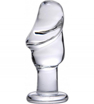 Anal Sex Toys Asvini Glass Penis Anal Plug - CN11JL1GZRN $44.65