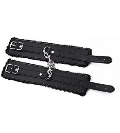 Restraints PU Leather Hand Cuffs with Chain - Fancy Dress- Couples Play - CX18EMAAC34 $6.96