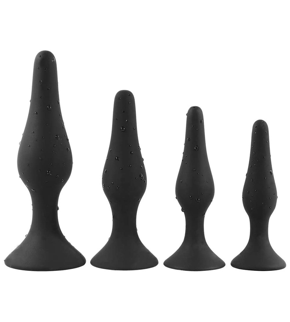 Anal Sex Toys Butt Plugs Trainer Silicone Anal Plugs Beginners Starter Set for Women and Men Soft Silicone Plugs Toys Trainer...