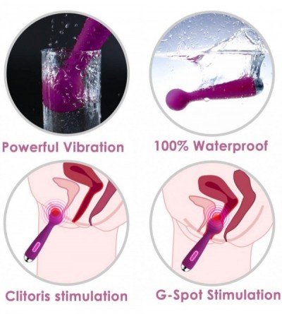 Vibrators New Mini Silicone Travel Massage Waterproof Rechargeable Premium Wellness Body Wand Massager - C712K2X71P3 $39.54