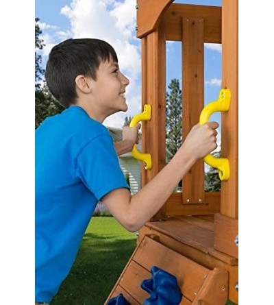 Paddles, Whips & Ticklers Playset Safety Handles (One Pair) - Yellow - CL12NZFKY7H $11.08