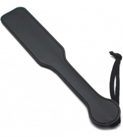 Paddles, Whips & Ticklers Word Slut Black Double Layer Hand Spanking Paddle Leather Sexual Paddles Sex Toys for Couples - CJ1...