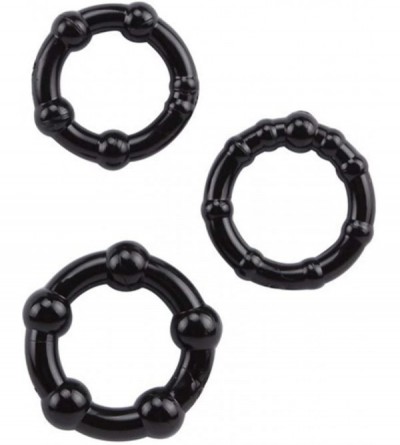 Penis Rings 9pcs/Set Beads Lock Fine Ring Cook Restraint Rings Male Delayed Couple Adult Game Six Toy - CQ19E4R7ZW9 $8.66