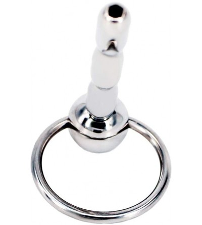 Catheters & Sounds Elite 3 Inch Urethral Stretching Gourd-Shaped Stainless Steel Penis Plug Cum-Through Hole - C911L55VY79 $8.79