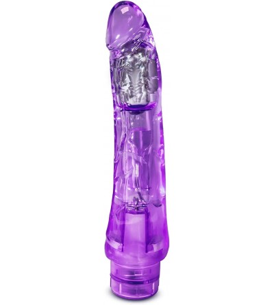 Novelties Mambo Vibe - 9" Long Soft Realistic Feel Vibrating Dildo Multi Speed Flexible Vibrator Waterproof Sex Toy - Purple ...