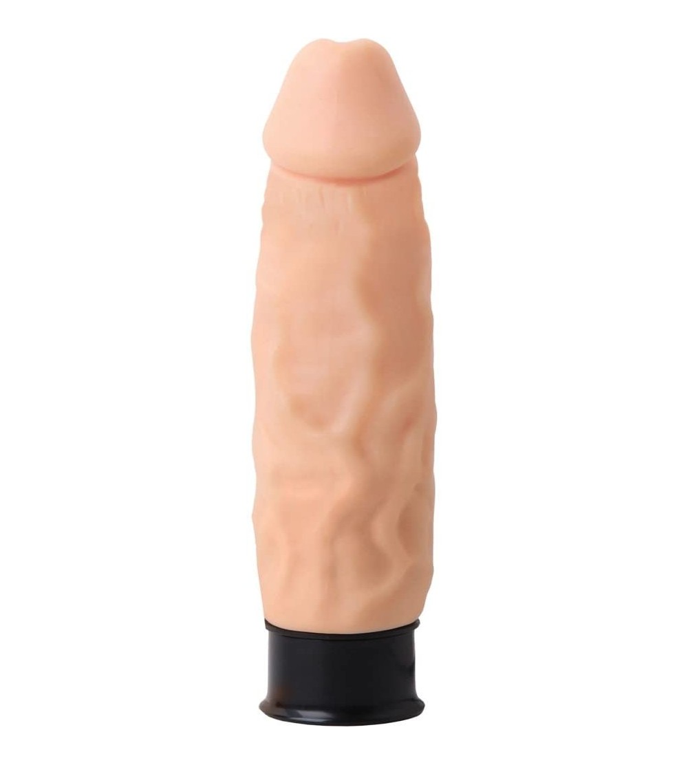 Dildos Skinsations 6 Inch Dildo with 12 Functions- Thick Vibraflex- Beige- 12 Ounce - CF12N0BTNPX $16.10