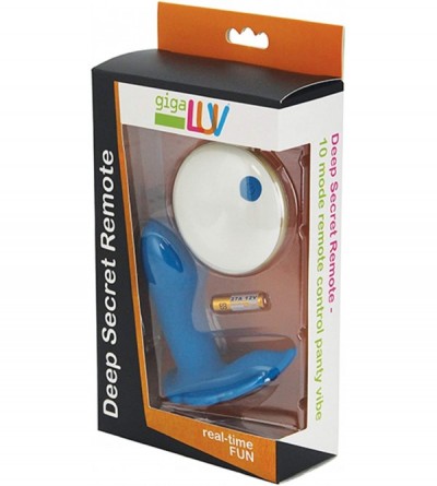 Vibrators Deep Secret Remote - 10 Mode Remote Panty Vibrator (Blue) - Blue - CN195LTHCKG $40.19