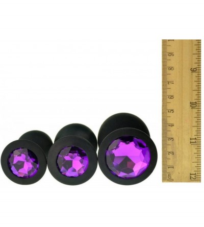 Anal Sex Toys 3 Pcs 3 Size Silicone Jeweled Anal Butt Plugs Anal Trainer Toys Sex Love Games Personal Massager for Women Men ...