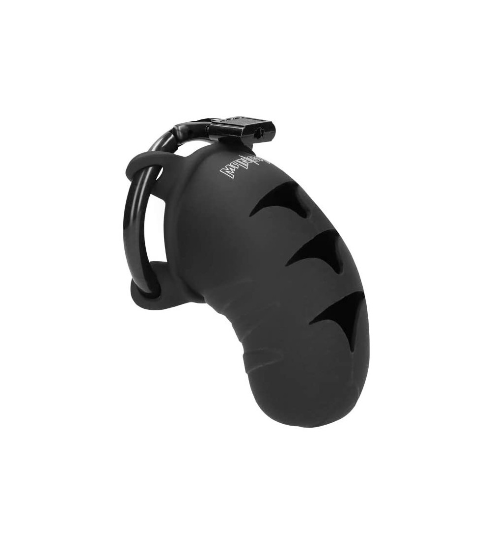 Chastity Devices ManCage by Shots Model 07 Silicone Penis Cage 3.1 Inches Black - C418MI6XL36 $30.65