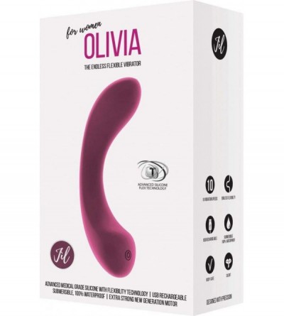 Vibrators Olivia - Pink - Silicone Vibrator - CO12N3B5UUS $34.69