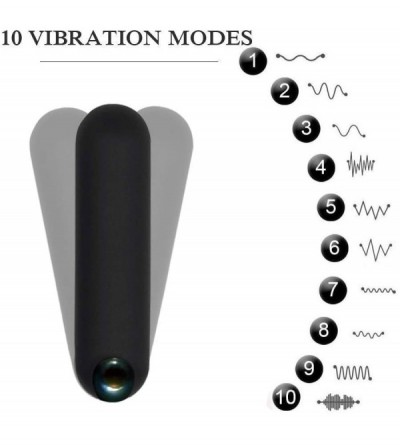 Vibrators Vibrator with 10 Patterns-Mini Rechargeable Finger Massager- Hand-held Wireless Waterproof Massage Wand for Muscles...