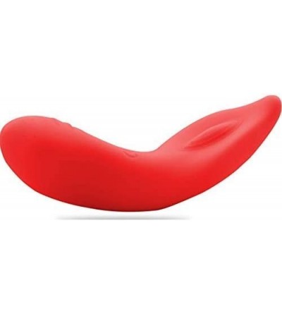 Vibrators 10-Mode USB Rechargeable Red Silicone Clitoral Vibrator- 5 Ounce - CR1865D6EL0 $30.87