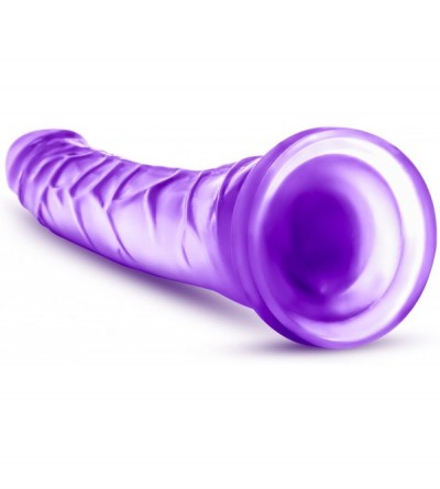 Anal Sex Toys 8.5" Realistic Vaginal and Anal Translucent Long Dildo - G Spot Stimulating Curved Dong - Suction Cup Harness C...