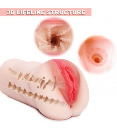 Male Masturbators Male Masturbator- Adult Sex Toys for Men 3D Realistic Vagina Pocket Pussy Stroker Pussy Anal Ass Mens Mastu...