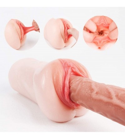 Male Masturbators Male Masturbator- Adult Sex Toys for Men 3D Realistic Vagina Pocket Pussy Stroker Pussy Anal Ass Mens Mastu...