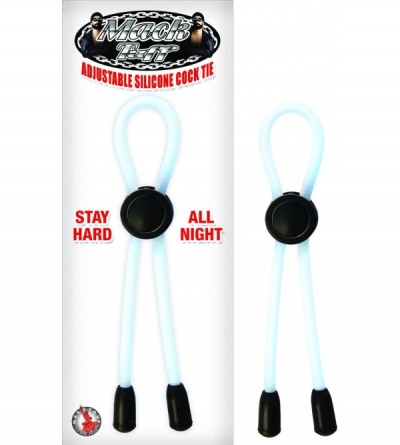 Penis Rings Mack Tuff Adjustable Silicone Penis Tie - Clear - Clear - CH12JJIKP19 $12.84