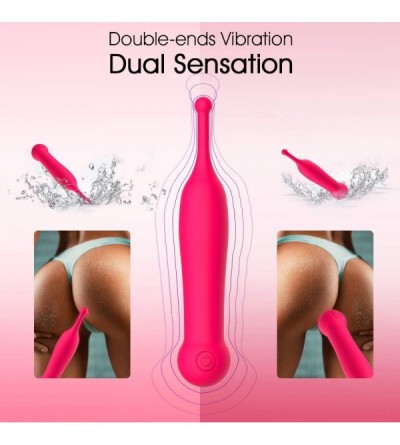 Vibrators Dual Heads G Spot Clit Vibrator Vagina Stimulation for Female Masturbation- Silicone 10 High Frequencies Clitoral N...