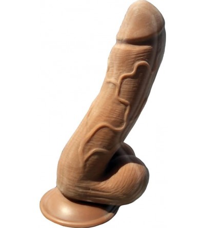 Dildos Skinsations Latin Lover Series Amante Caliente Dildo with Suction Cup- Tan- 7.5 Inch- 0.75 Pound - CC12N32FNVO $46.33