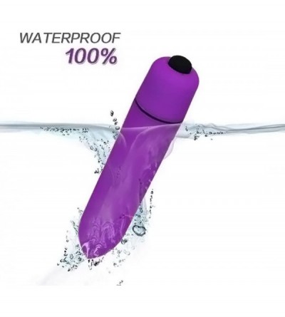 Vibrators Mini Bullet Vibrator Silicone Adult Sex Massage Toy 1x AAA Battery- Easy Replace Last Longer ! (Purple) - Purple - ...