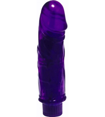 Vibrators Vibrating Waterproof Jelly Cock 6 Inch Sexy Purple - Purple - CO119SBPJX7 $21.51