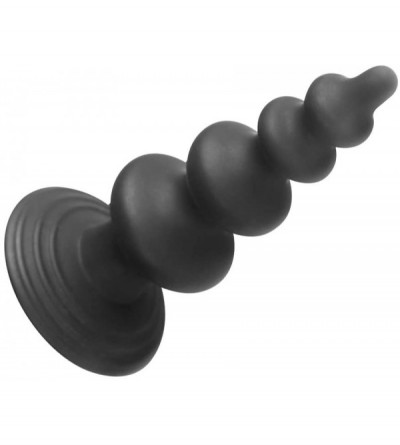Anal Sex Toys Silicone Suction Cup Anal Trainer Butt Plugs Anal Plug - Five Beads Pagoda Anal Sex Toy - C212OCO7CBN $22.85